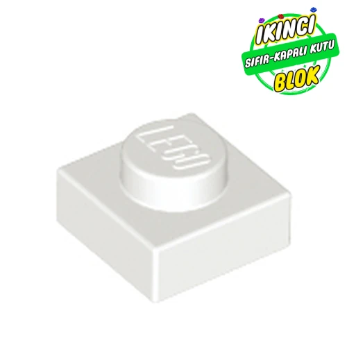 LEGO® Plate 1 x 1 Beyaz Sıfır