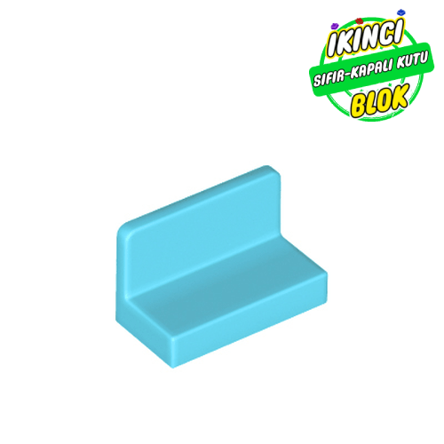 LEGO® 1 x 2 x 1 Kavisli Köşeli Panel Orta Azur Sıfır