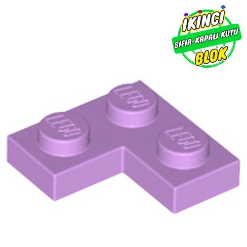 LEGO® 2 x 2 Köşe Plaka Orta lavanta Sıfır