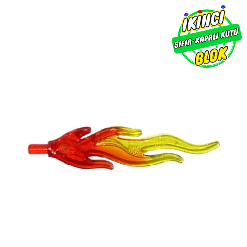 LEGO® Kavisli Alev Şeffaf Kırmızı Sıfır