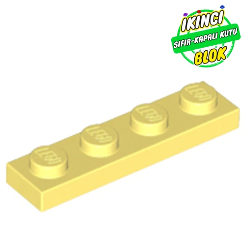 LEGO® Plate 1 x 4 Parlak Açık Sarı Sıfır