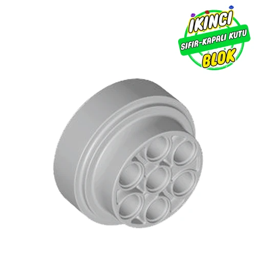 LEGO® Wheel 31 x 15 Technic, 7 Pin Holes Açık Mavimsi Gri Sıfır