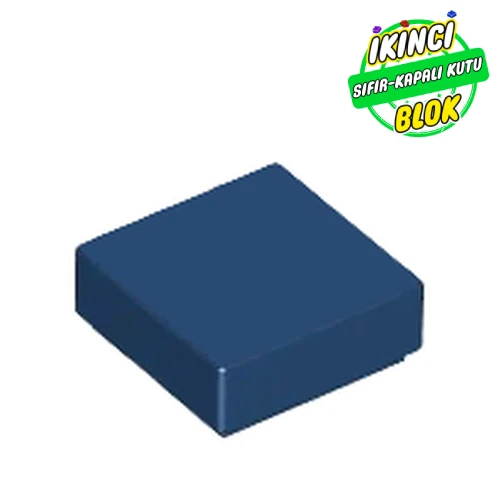 LEGO® Tile 1 x 1 with Groove Koyu Mavi Sıfır