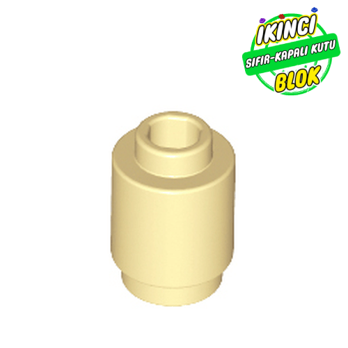 LEGO® 1 x 1 Kavisli Tuğla Bej Sıfır