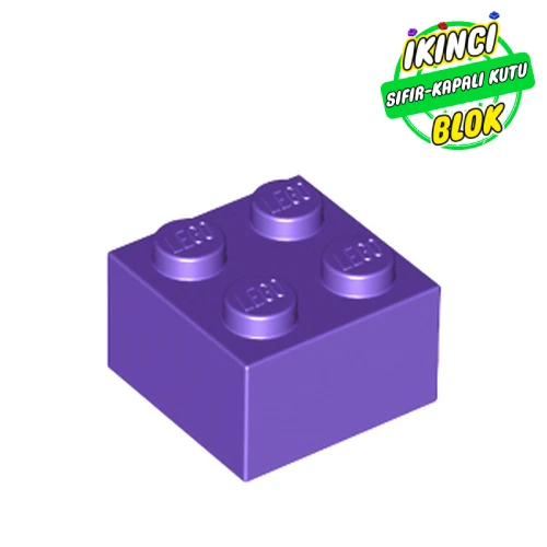 LEGO® 2 x 2 Tuğla Koyu Mor Sıfır