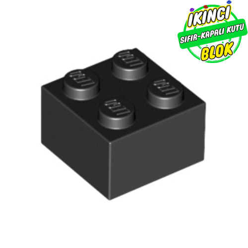 LEGO® 2 x 2 Tuğla Siyah Sıfır