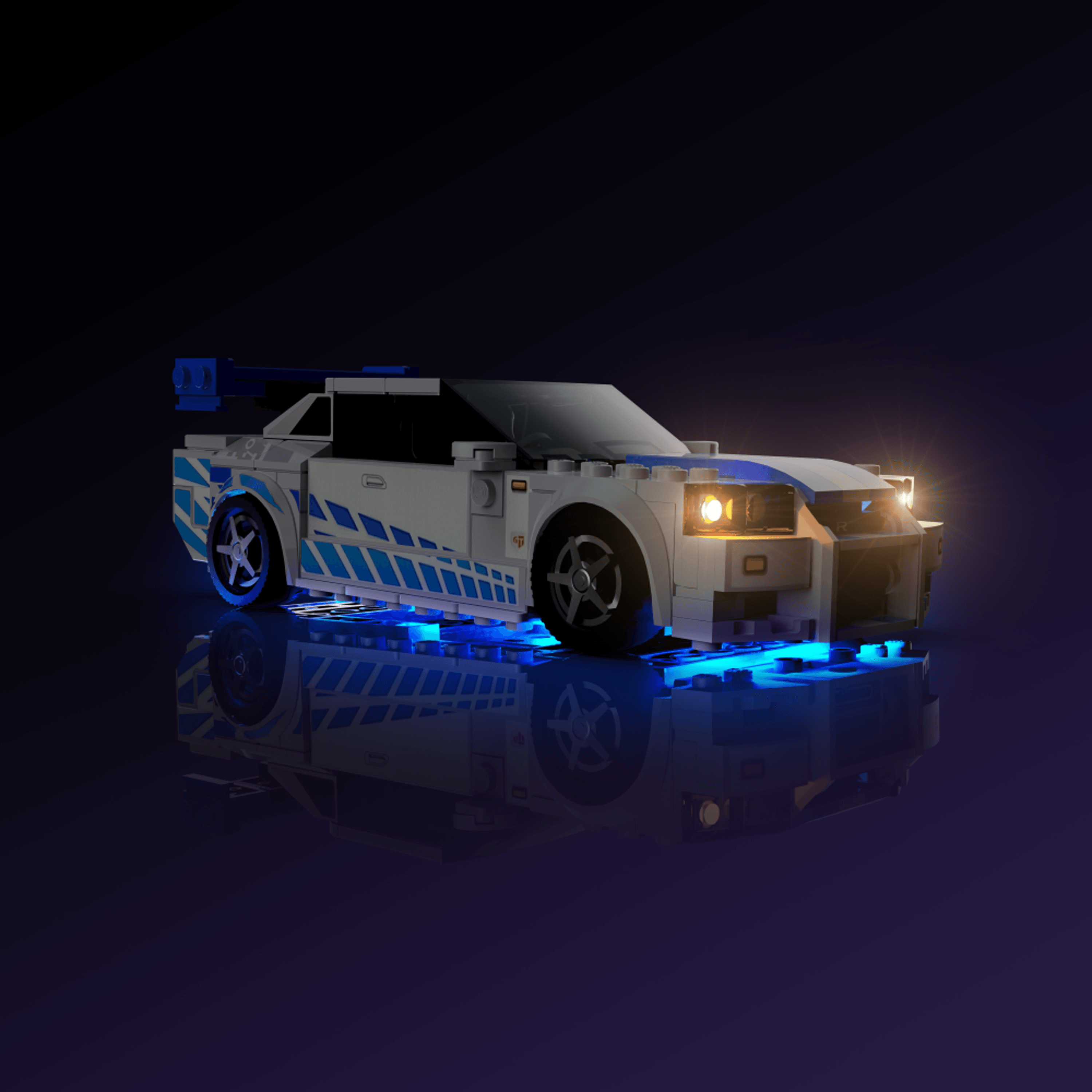 LEGO® 76917 Speed Champions 2 Fast 2 Furious Nissan Skyline GT-R (R34) Işık Kiti
