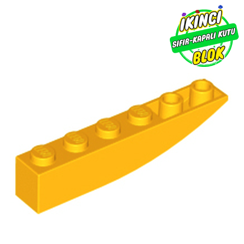 LEGO® 6 x 1 Ters Eğimli Parça Parlak Açık Turuncu Sıfır