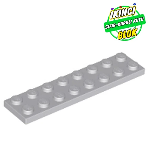 LEGO® Plate 2 x 8 Açık Mavimsi Gri Sıfır