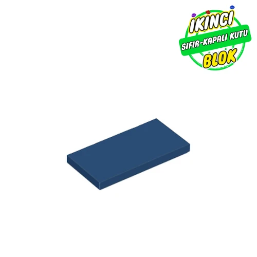 LEGO® Tile 2 x 4 with Groove Koyu Mavi Sıfır