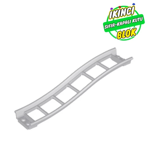 LEGO® Vehicle Track, Roller Coaster Ramp Small, 3 Bricks Elevation Açık Mavimsi Gri Sıfır