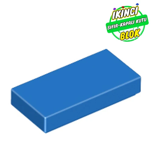 LEGO® Tile 1 x 2 with Groove Mavi Sıfır