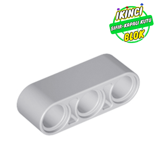 LEGO® 1 x 3 Liftarm Açık Mavimsi Gri Sıfır