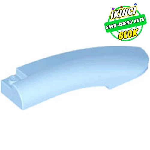 LEGO® Slope Curved 10 x 2 x 2 with Curved End Right Parlak Açık Mavi Sıfır