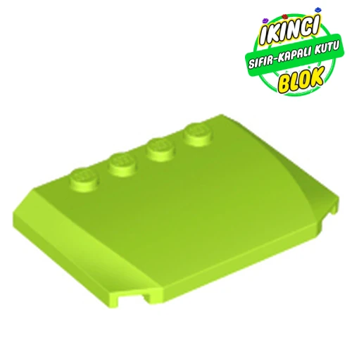 LEGO® 4 x 6 x 2/3 Kaput Limon Yeşili Sıfır