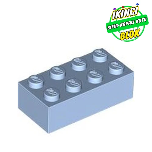LEGO® 2 x 4 Tuğla Parlak Açık Mavi Sıfır