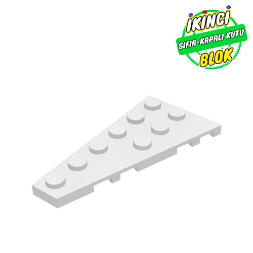 LEGO® Wedge Plate 6 x 3 Left Beyaz Sıfır
