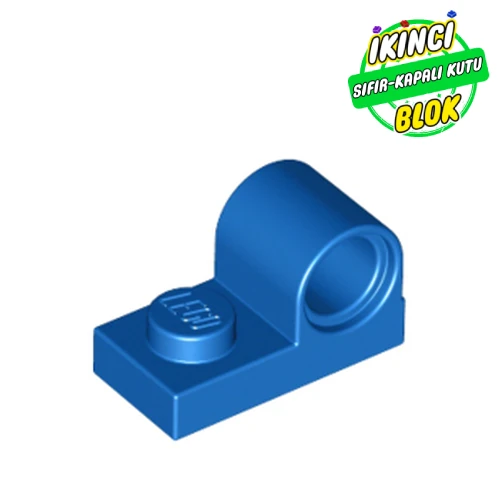 LEGO® Plate Special 1 x 2 with Pin Hole on Top Mavi Sıfır