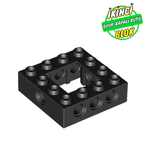 LEGO® Technic Brick 4 x 4 with 2 x 2 Opening Siyah Sıfır