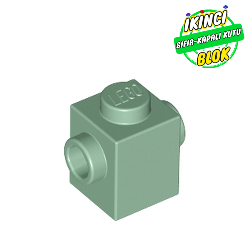 LEGO® 1 x 1 İki Yan Stud Çıkışlı Modifiye Tuğla Kum Yeşili Sıfır