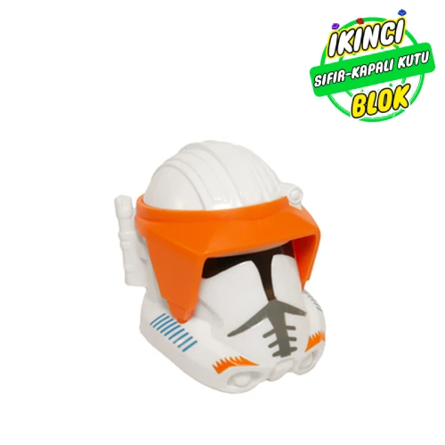 LEGO® Large Figure Head Clone Commander Cody Beyaz Sıfır