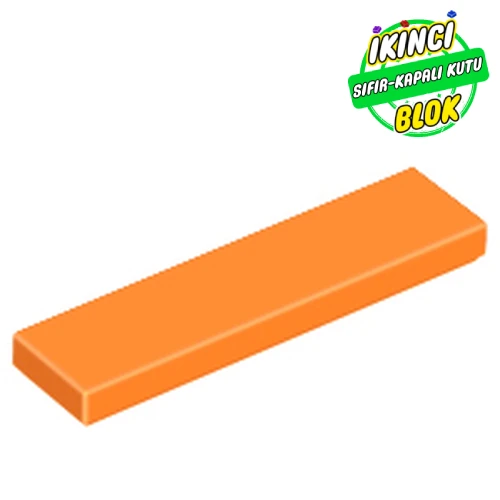 LEGO® Tile 1 x 4 with Groove Turuncu Sıfır