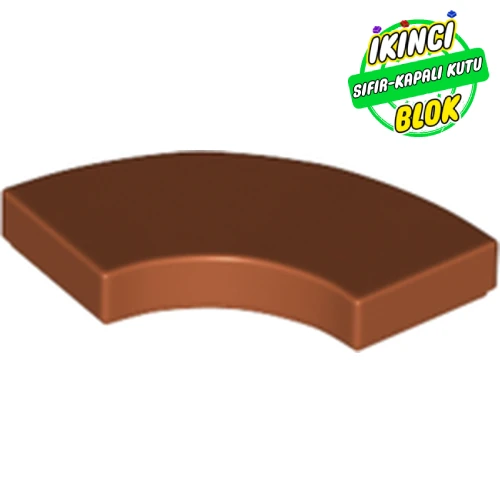 LEGO® Tile 2 x 2 Curved, Macaroni Koyu Turuncu Sıfır