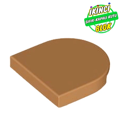 LEGO® Tile Round 2 x 2 Half Circle Orta Nugat Sıfır