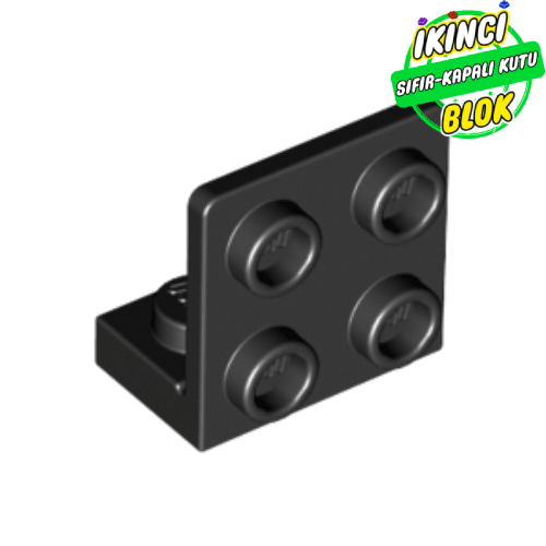 LEGO® 1 x 2 ve 2 x 2 Ters Yönlü Braket Siyah Sıfır