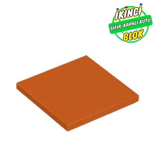 LEGO® Tile 4 x 4 Koyu Turuncu Sıfır