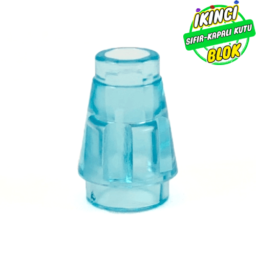 LEGO® 1 x 1 Koni Şeffaf Açık Mavi Sıfır
