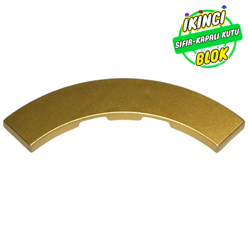 LEGO® 4 x 4 Kavisli Düz Plaka Metalik Altın Sıfır