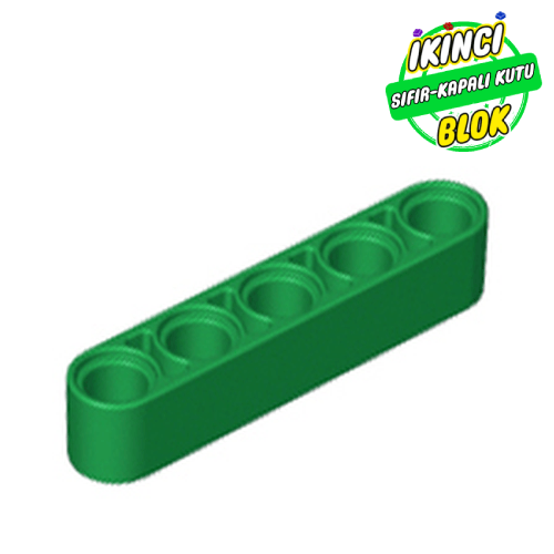 LEGO® 1 x 5 Liftarm Kalın Yeşil Sıfır