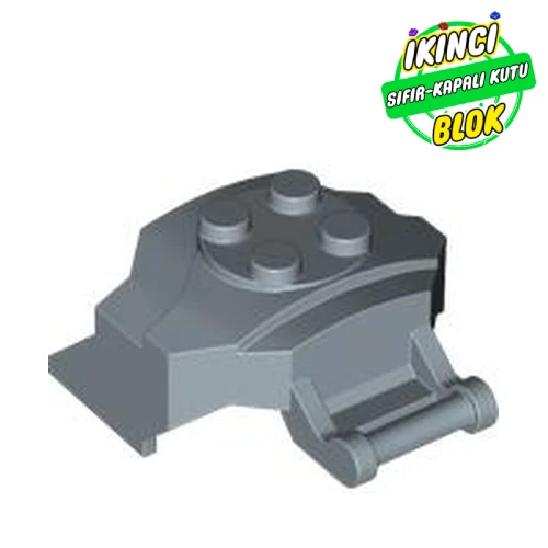 LEGO® Large Figure Cover 4 x 3 x 2 with Bar, 4 Studs, Ridged Kum Mavisi Sıfır