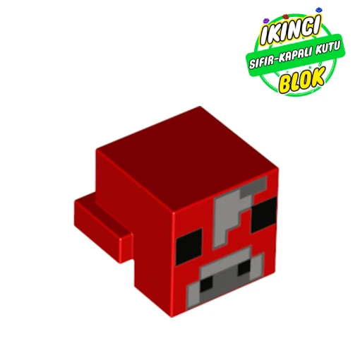 LEGO® Minecraft Mooshroom Kafası Kırmızı Sıfır