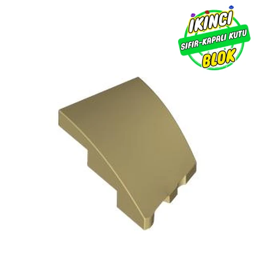 LEGO® Slope Curved 3 x 2 with Stud Notch Left Bej Sıfır