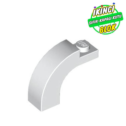 LEGO® 1 x 3 x 2 Kavisli Kiriş Beyaz Sıfır