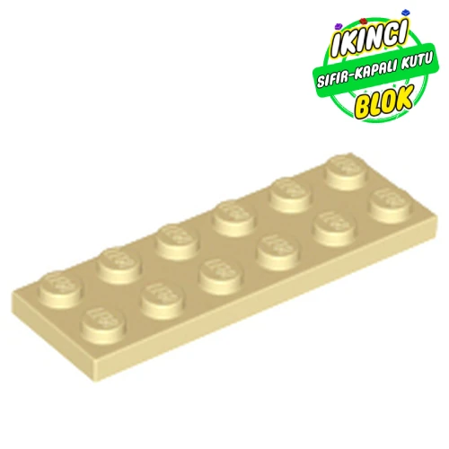LEGO® Plate 2 x 6 Bej Sıfır