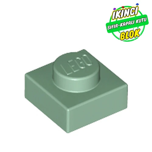LEGO® Plate 1 x 1 Kum Yeşili Sıfır
