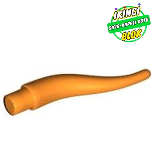 LEGO® Animal Body Part, Horn (Cattle) / Tentacle / Vine / Branch / Tongue - Long Turuncu Sıfır