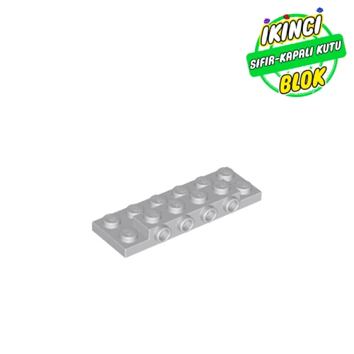 LEGO® Plate Special 2 x 6 x 2/3 with 4 Studs on Side, 3 Support Walls on Bottom Açık Mavimsi Gri Sıfır