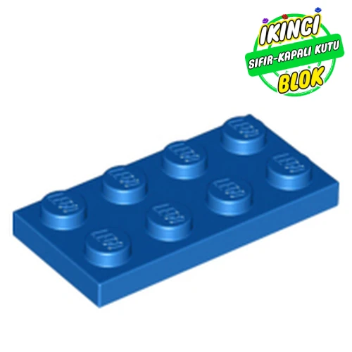 LEGO® Plate 2 x 4 Mavi Sıfır