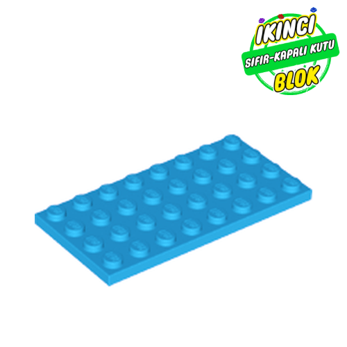 LEGO® 4 x 8 Plaka Koyu Azur Sıfır