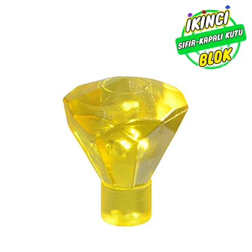 LEGO® Rock 1 x 1 Jewel / Gem 24 Facet Şeffaf Sarı Sıfır