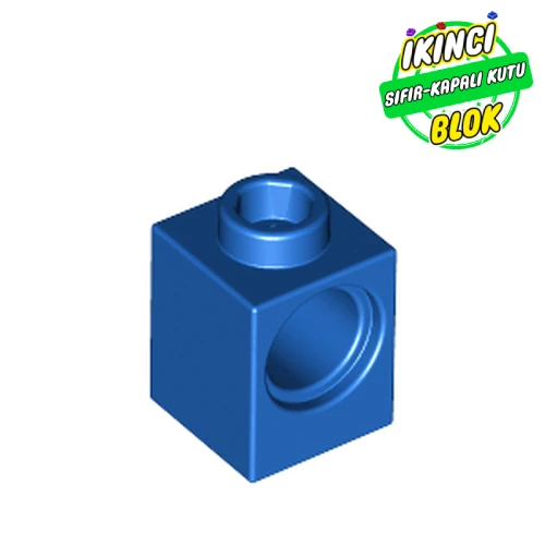 LEGO® Technic Brick 1 x 1 with Pin Hole Mavi Sıfır