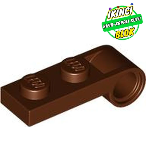 LEGO® Plate Special 1 x 2 with Pin Hole On Side Kırmızımsı Kahverengi Sıfır