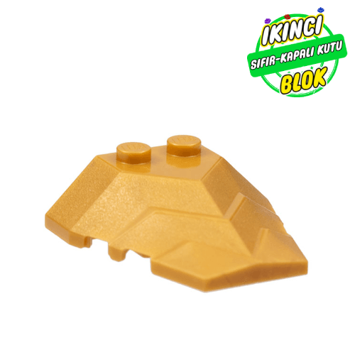 LEGO® 4 x 4 Kademeli İnişli Üst Kısım Parlak Altın Sıfır