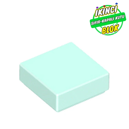 LEGO® Tile 1 x 1 with Groove Açık Akuamarin Sıfır