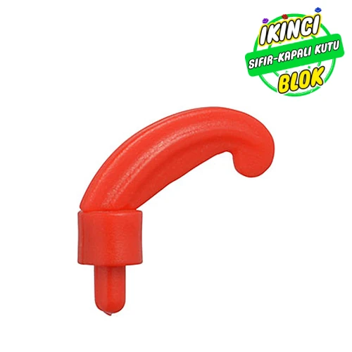 LEGO® Küçük Minifigür Kask Tüyü Kırmızı Sıfır