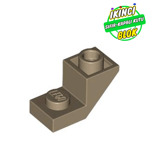 LEGO® 2 x 1 2/3 Kesitli 45 Derece Eğimli Parça Koyu Bej Sıfır